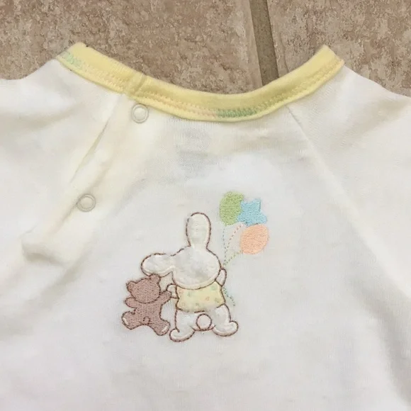 Little Wonders Bunny and Teddy Bear Bodysuit - Picture 8 of 10